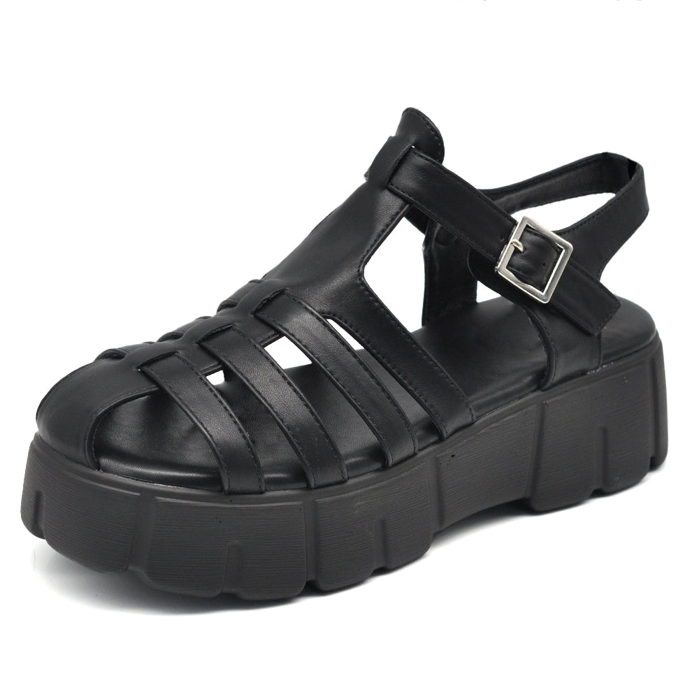 Scarpe Sandali Da Donna Con Platform Ragnetto MP9009 nero