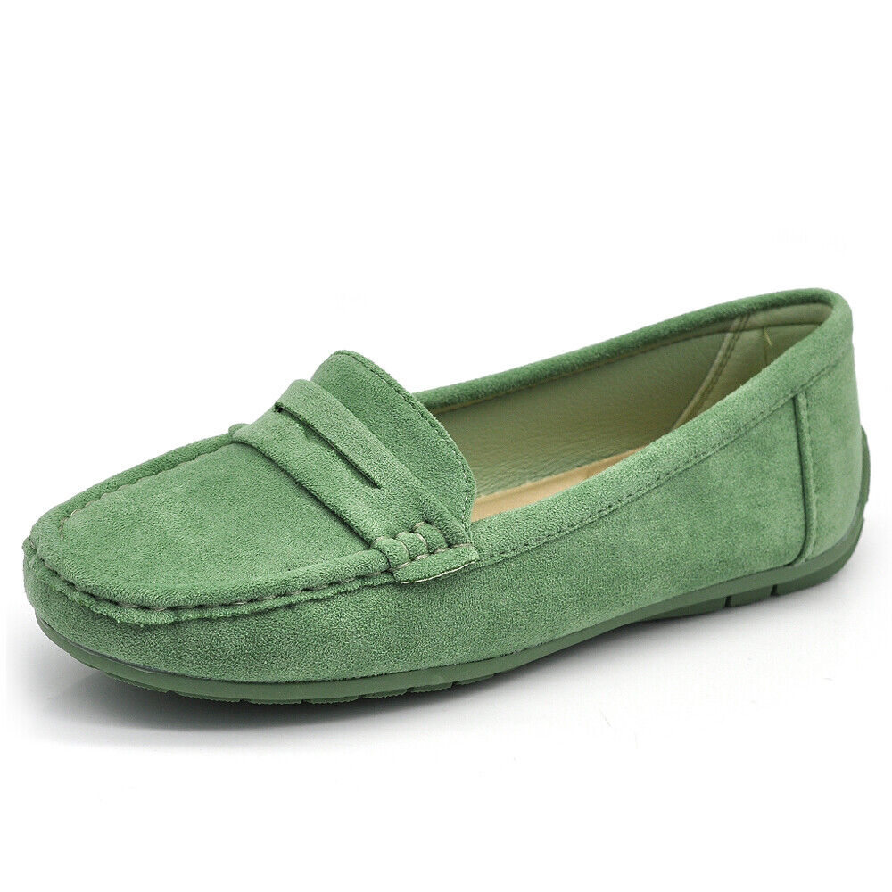 Scarpe Da Donna Mocassini Morbidi Camoscio Sintetico R602-2 rosa beige blu verde lilla