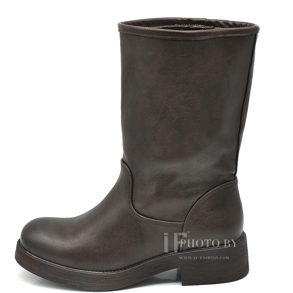 Stivaletti Stivali Biker Motociclista Da Donna con Platform YG885