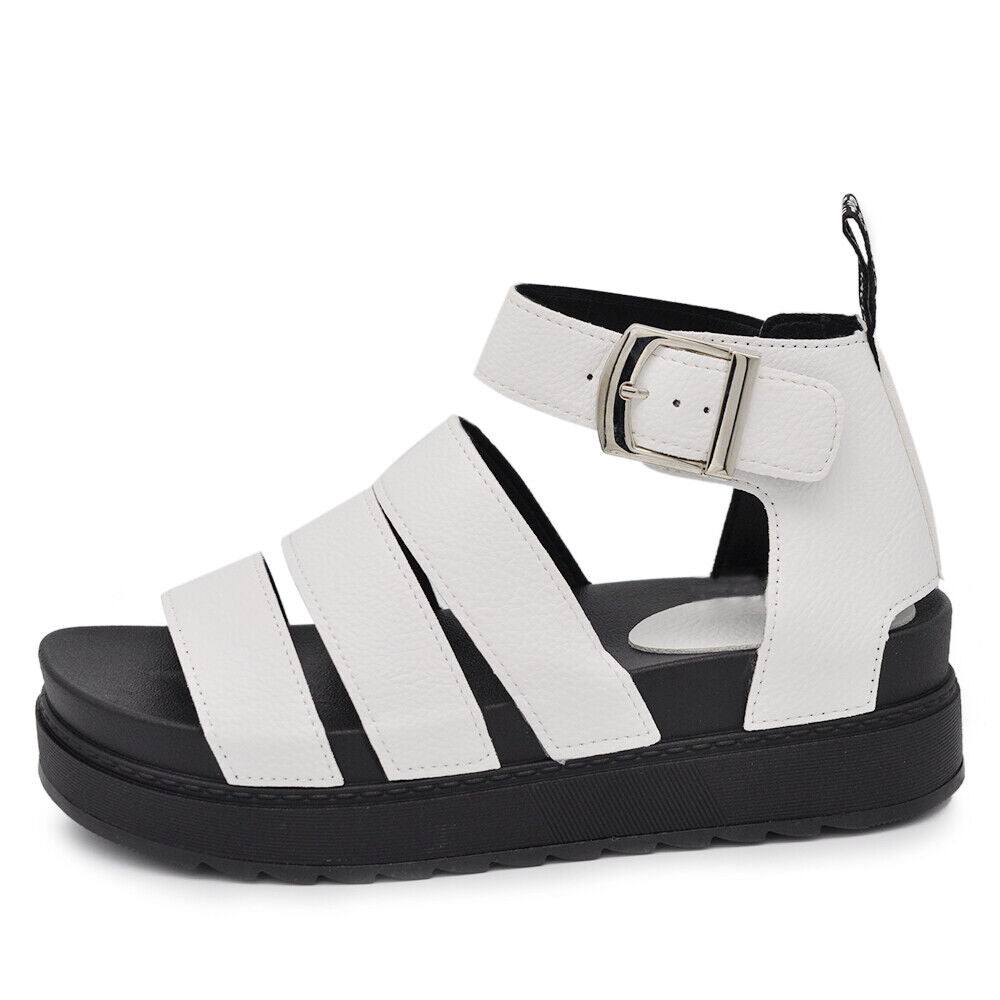 Stivali estivi Scarpe Sandali Da Donna Con Platform Fasce Gladiatore DM520 nero