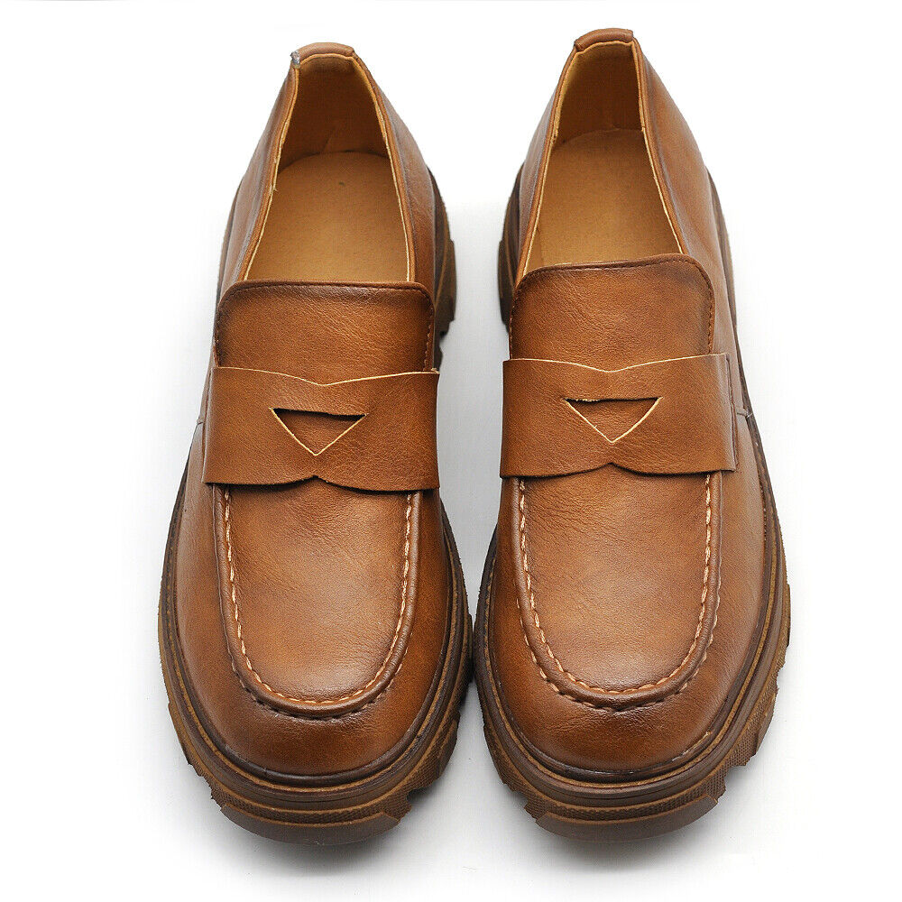 Scarpe Da Donna Mocassini Loafer Slip On Con Platform MP407