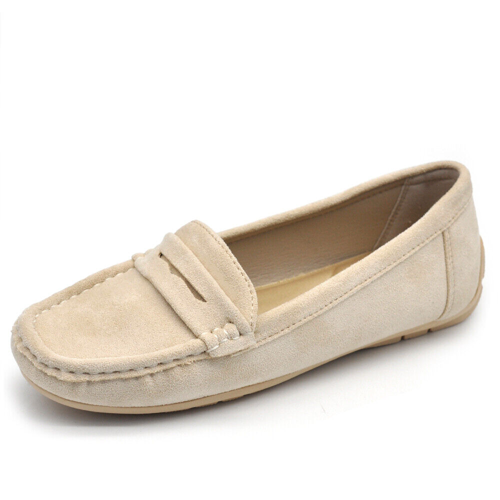 Scarpe Da Donna Mocassini Morbidi Camoscio Sintetico R602-2 rosa beige blu verde lilla