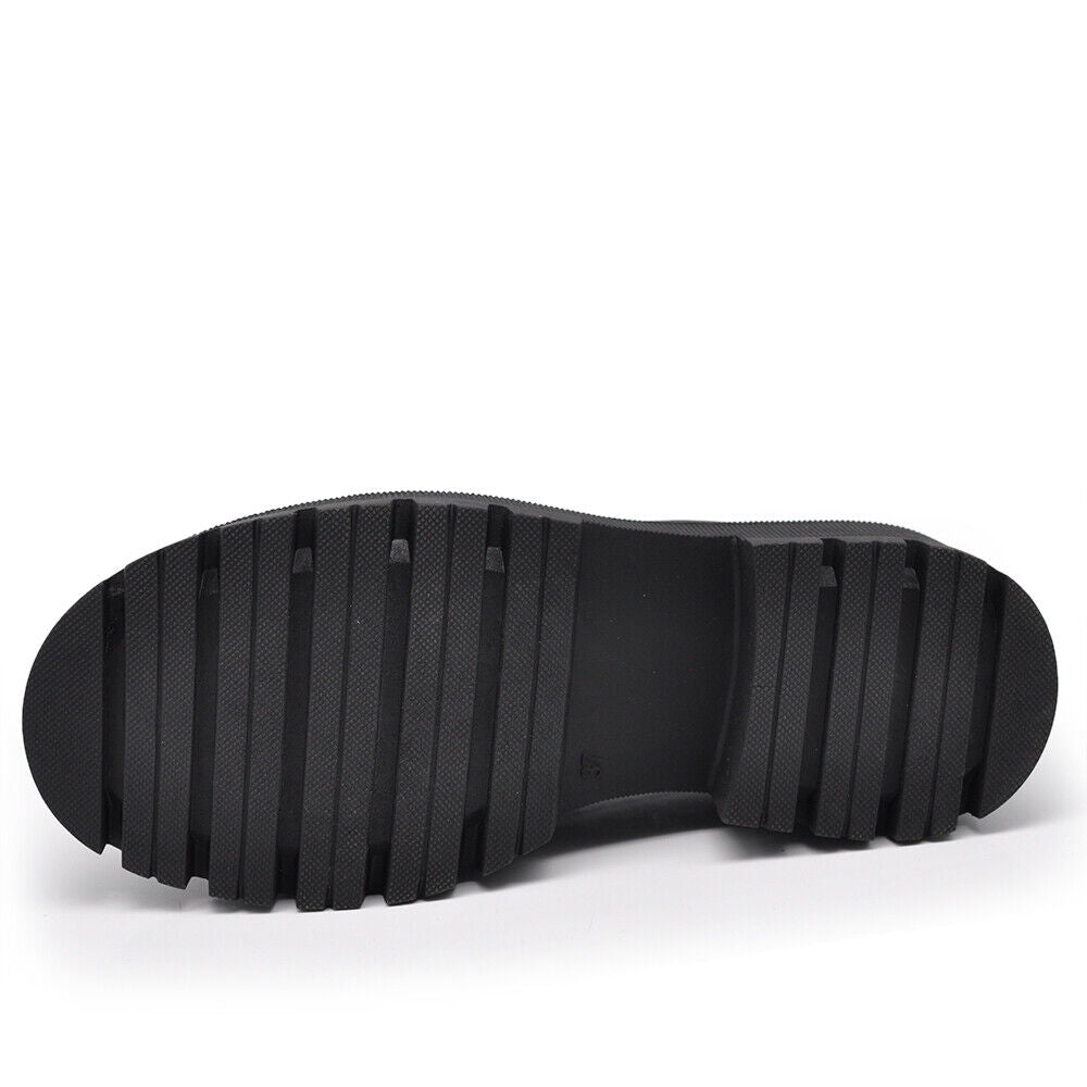 Scarpe Mocassini Loafers Slip On Da Donna Con Strass Pietrini Platform MP370-12