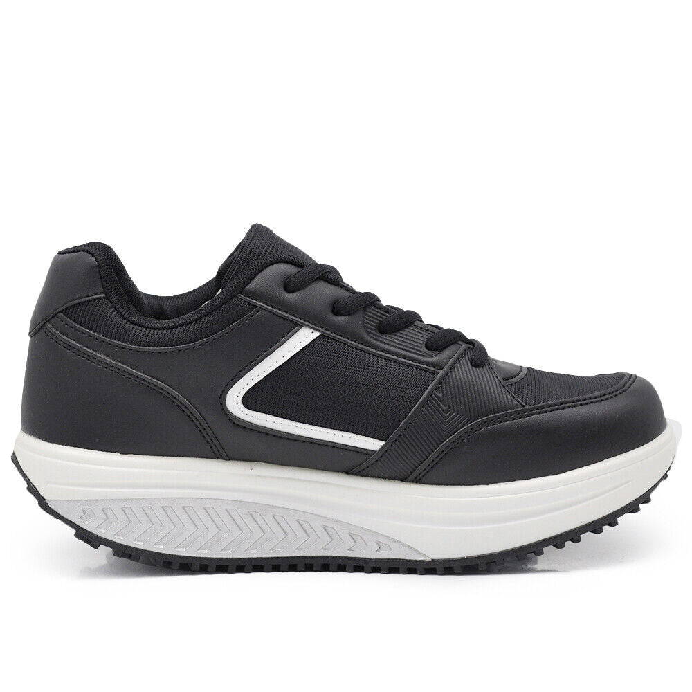 Sneakers Scarpe Da Ginnastica Basculanti Sportive Comode Camminare Donna 3625