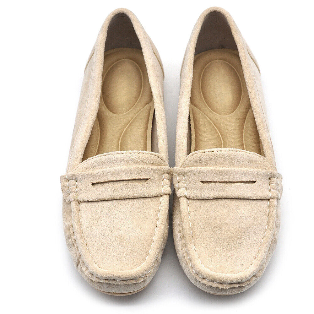 Scarpe Da Donna Mocassini Morbidi Camoscio Sintetico R602-2 rosa beige blu verde lilla