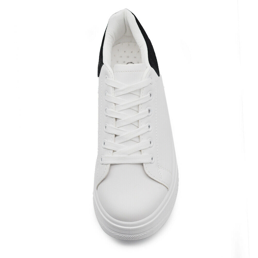 Scarpe Da Ginnastica Sportive Sneaker Bianche Donna Platform Zeppa Rialzo 677