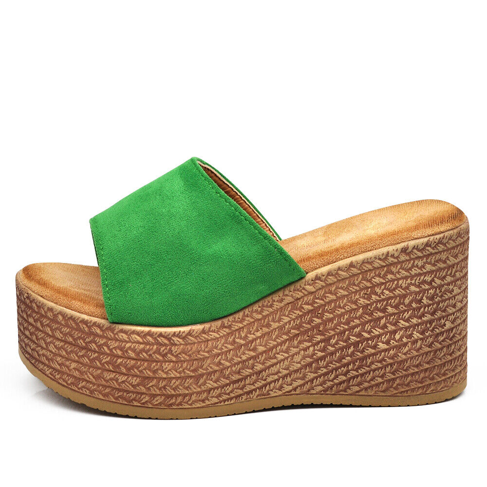 Scarpe Sandali Ciabatte Zoccoli Da Donna Con Zeppa Comodi A Fascia MS23018