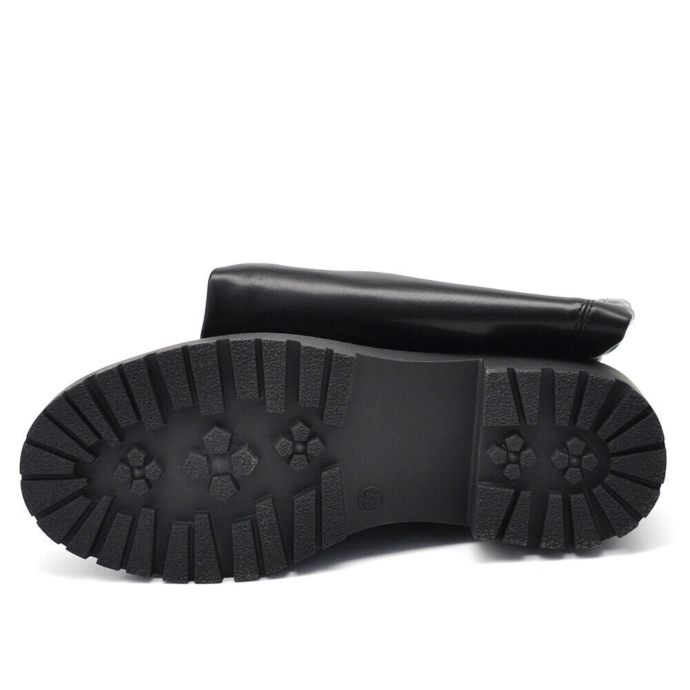 Stivali Alti Al Ginocchio Da Donna Morbido Polpaccio Con Strass Bordo RQ2023-20