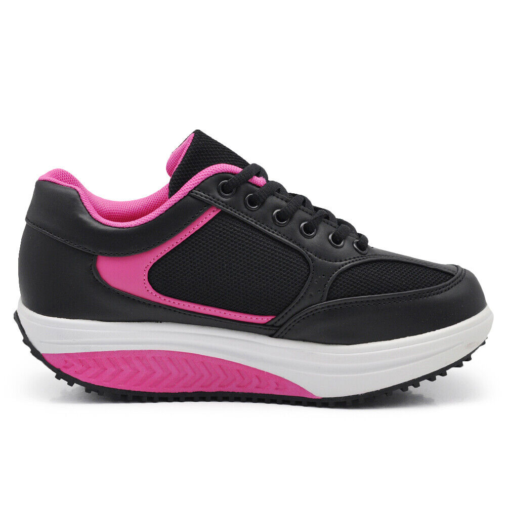 Sneakers Scarpe Da Ginnastica Basculanti Sportive Comode Camminare Donna 3625