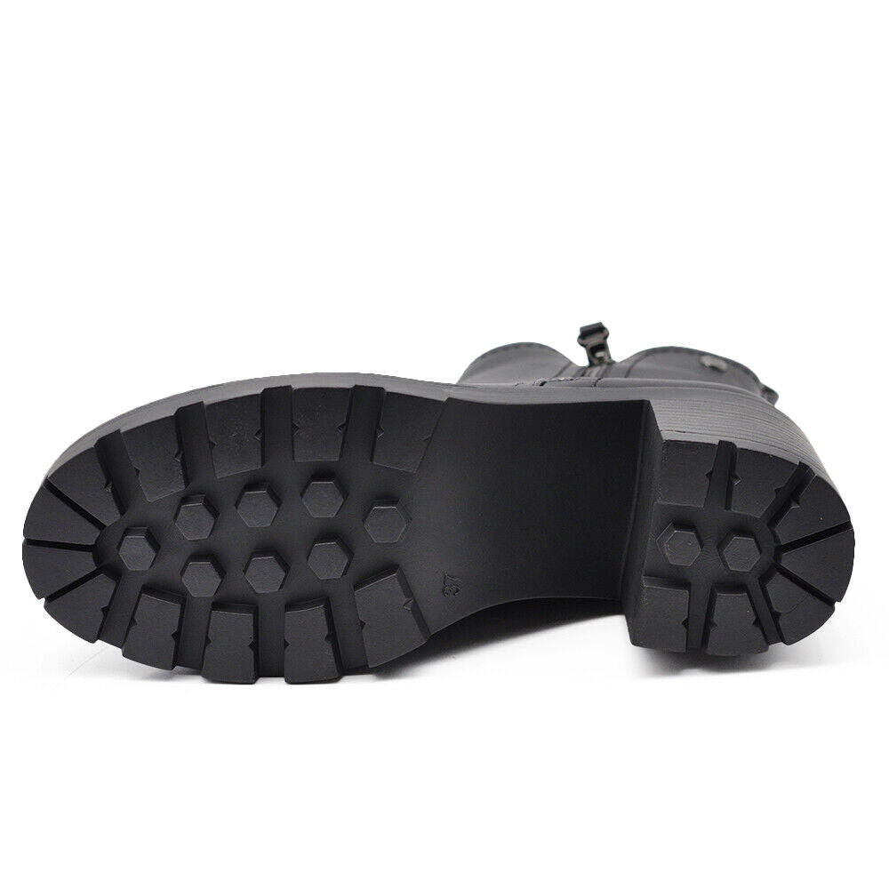 Stivaletti Tronchetti Da Donna Tacco Medio Cavilgia Platform Cerniera 6649