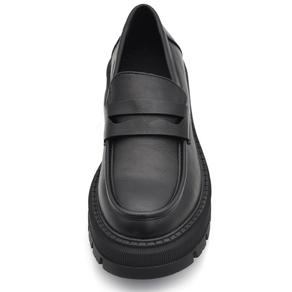 Scarpe Da Donna Mocassini Loafer Slip On Con Platform YG902