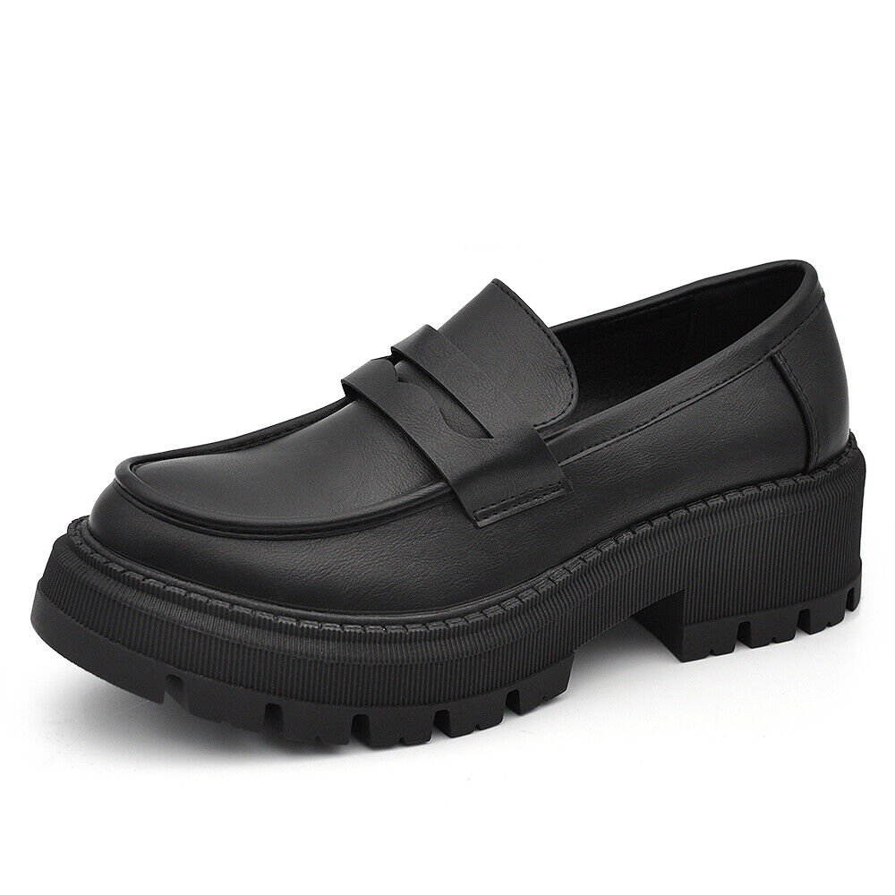 Scarpe Da Donna Mocassini Loafer Slip On Con Platform YG902