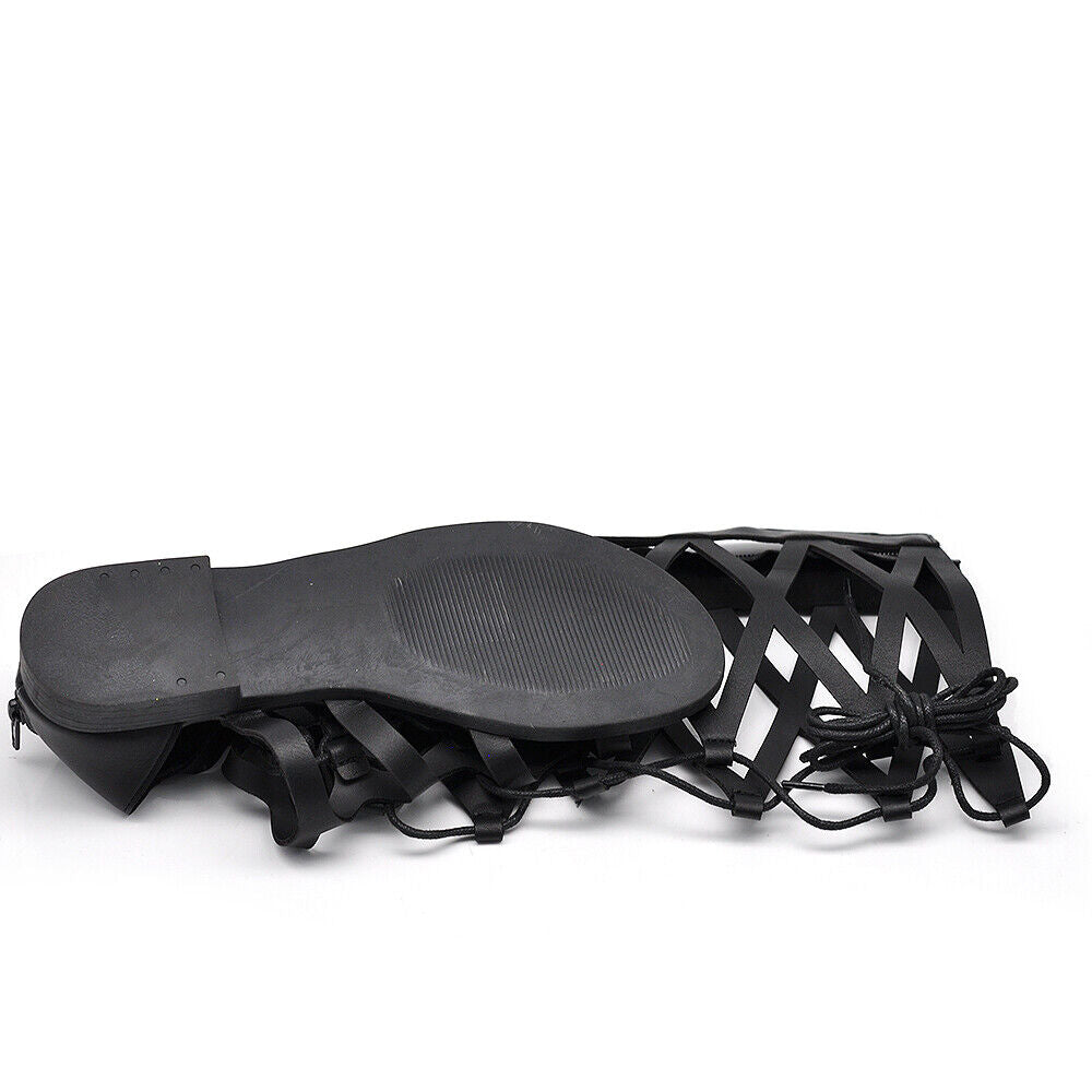 Sandali Gladiatore Stivali Estivi Alti al ginocchio da Donna Stringati L7211