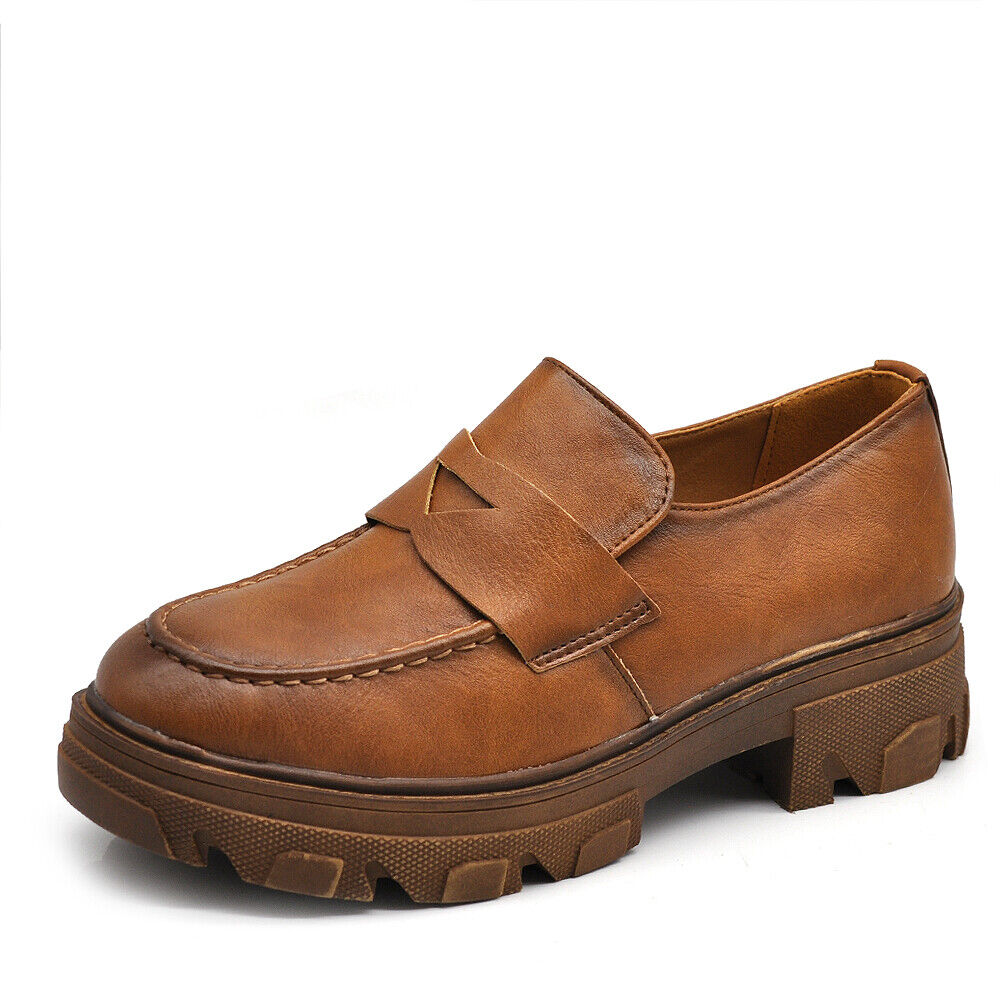 Scarpe Da Donna Mocassini Loafer Slip On Con Platform MP407