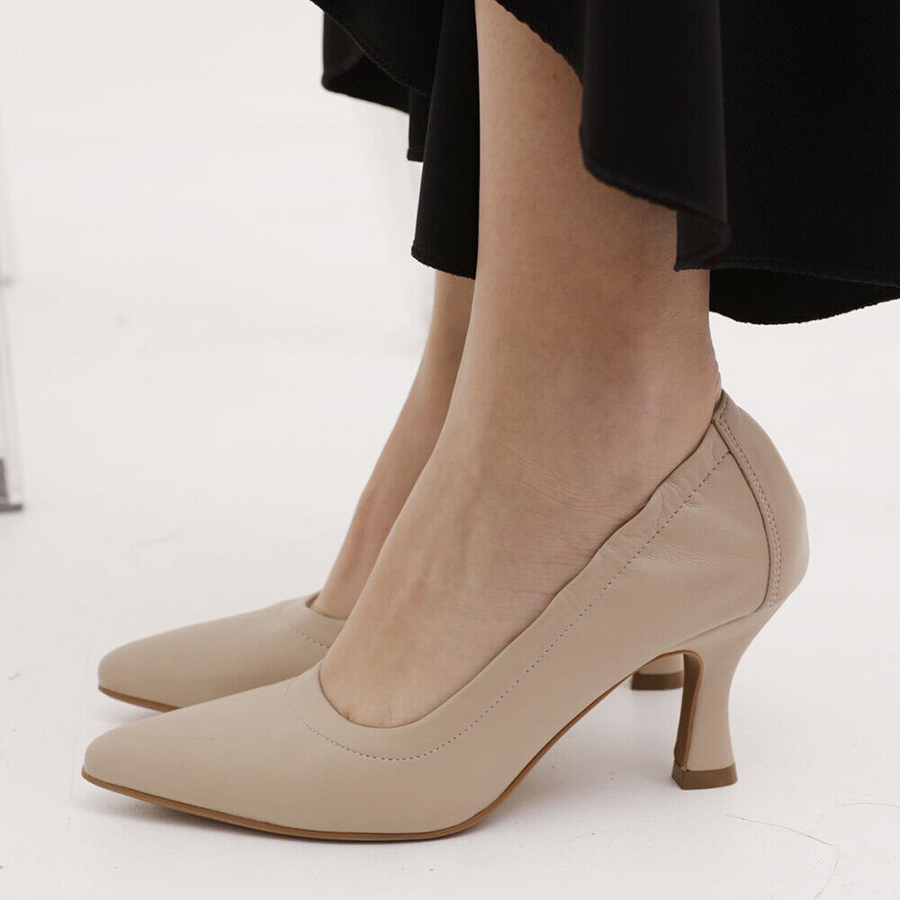 Décolleté Scarpe Da Donna Con Tacco Cerimonia Sposa Elasticizzato 7.5cm MP413-11
