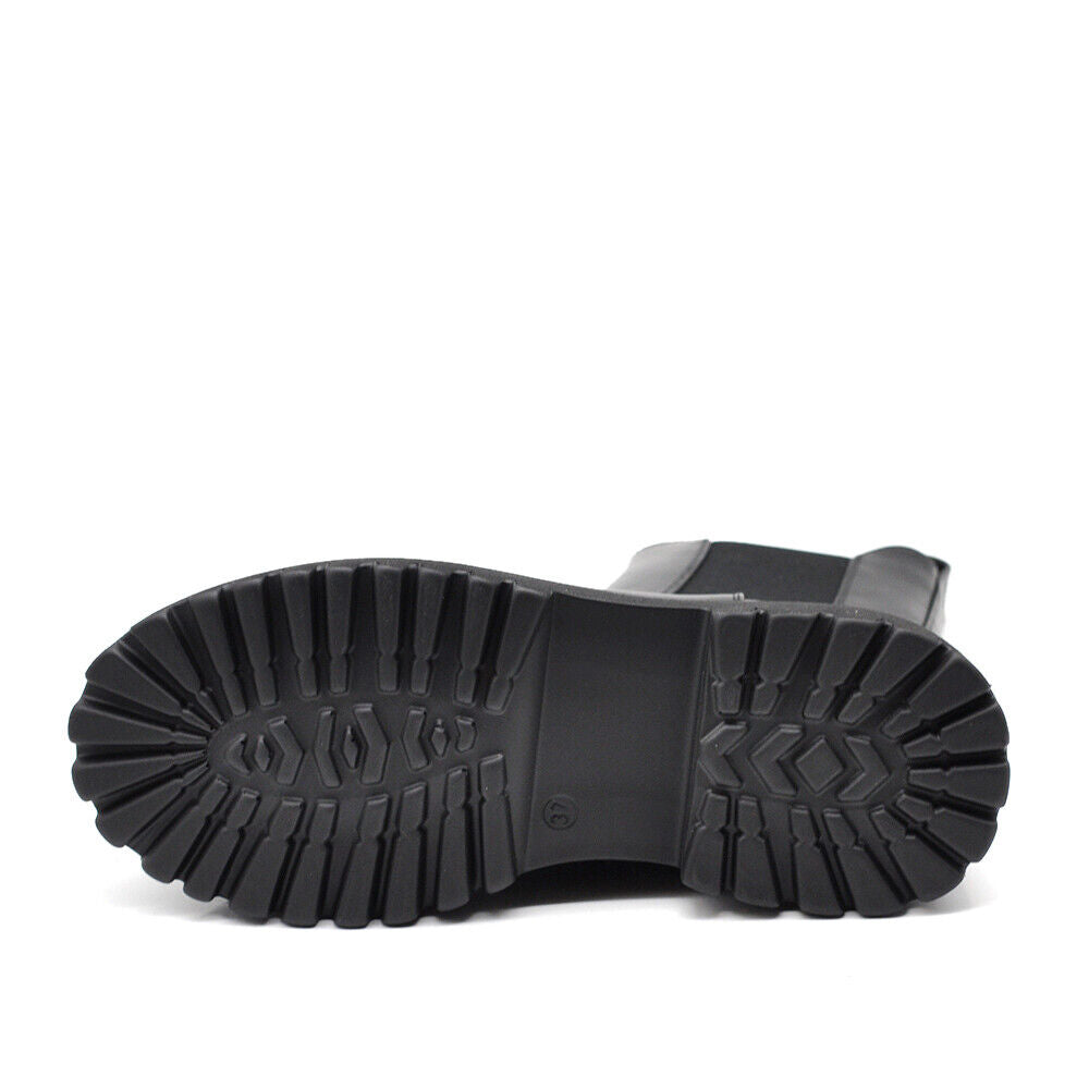 Stivaletti Chelsea da Donna Con Platform Zeppa Doppio Fondo YY-25C nero