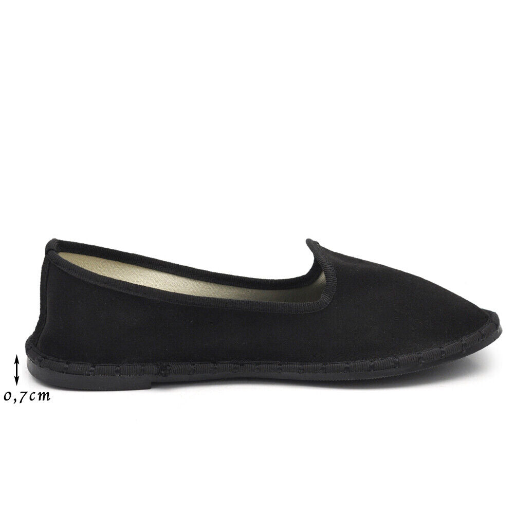 Ballerine Friulane Scarpe Veneziane Donna In Velluto o ecopelle laminato 608