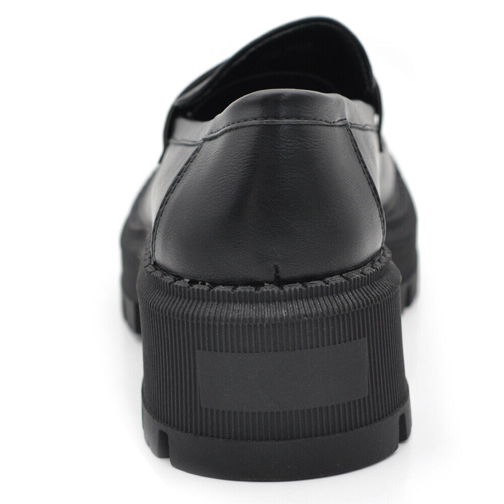 Scarpe Da Donna Mocassini Loafer Slip On Con Platform YG902