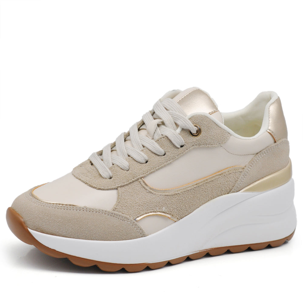 Scarpe Da Donna Ginnastica Sportive Sneaker Zeppa Para Platform MP2604-1