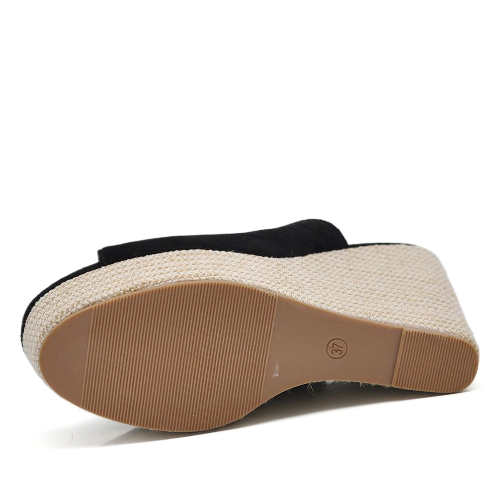 Scarpe Sandali Ciabatte Zoccoli Da Donna Con Zeppe Donna Estive Eleganza e Comfort Suede Z7212-02