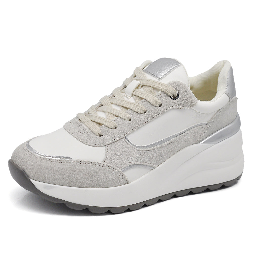 Scarpe Da Donna Ginnastica Sportive Sneaker Zeppa Para Platform MP2604-1