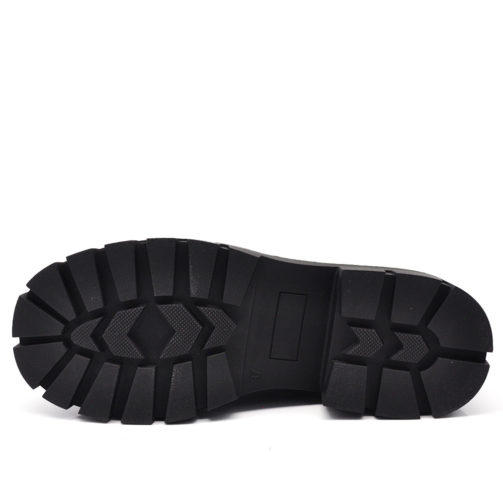Scarpe Da Donna Mocassini Loafer Con Lacci Stringati Platform G707