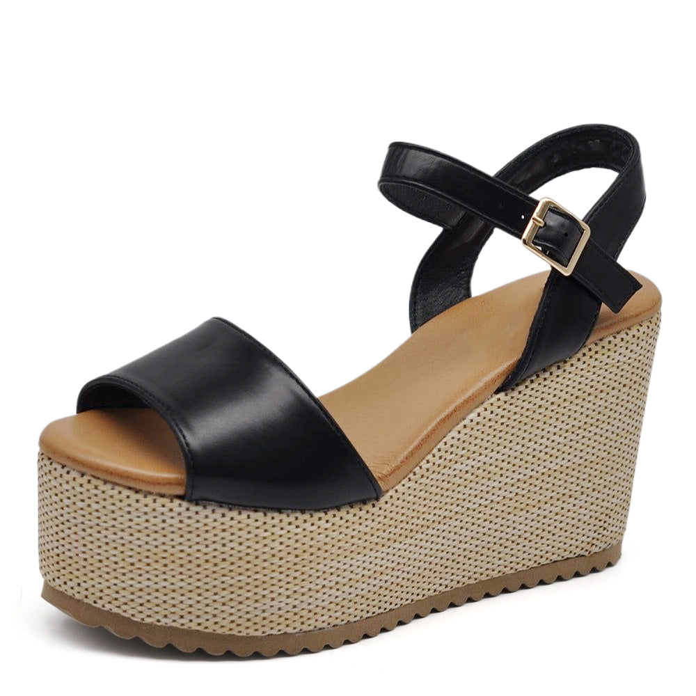 Sandali con Zeppa Donna Platform Eleganza e Comfort Estivo Z7479-09