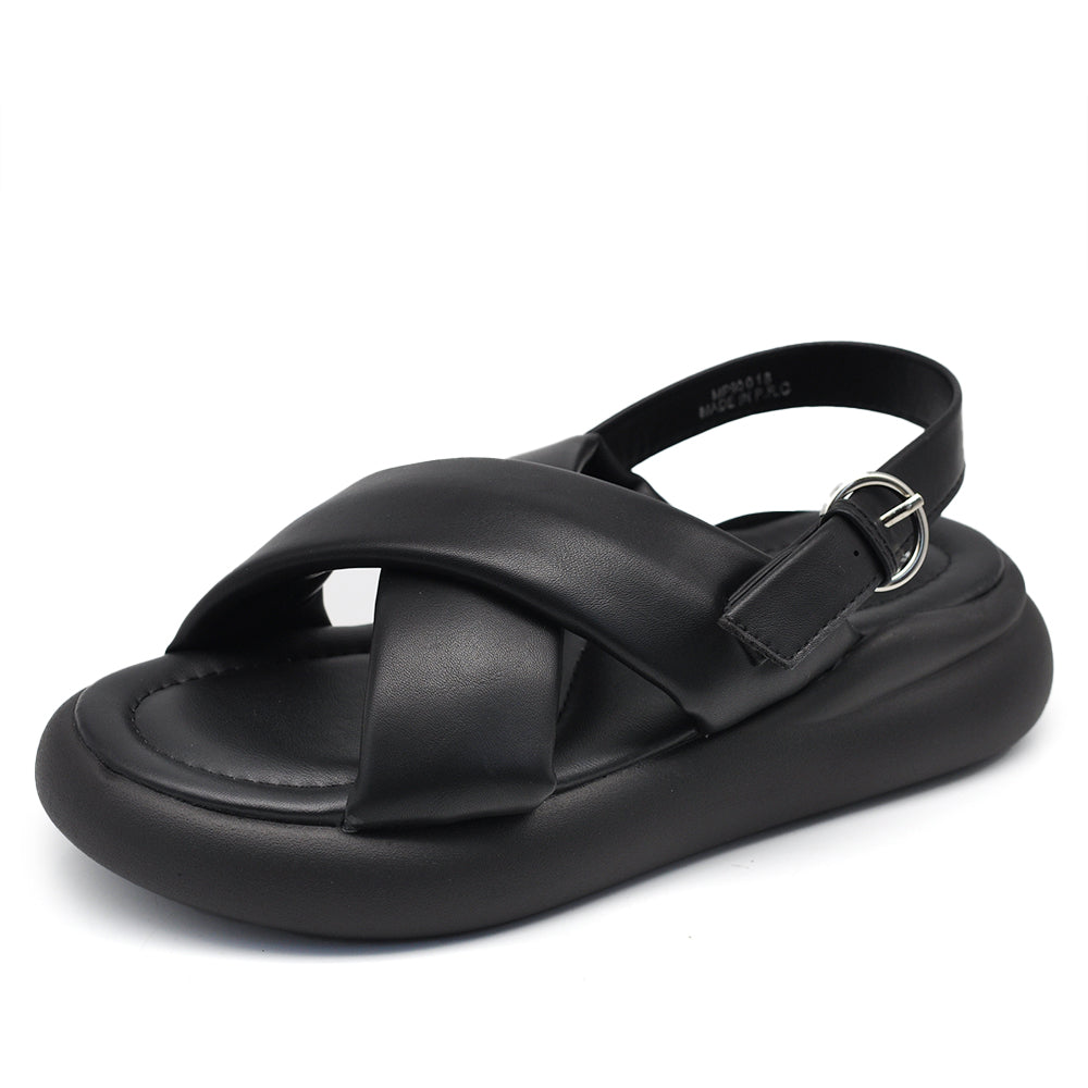 Scarpe Sandali Bassi Da Donna Con Platform Doppio Fondo Comodi e Alla Moda Fasce IncrocciateMP90018
