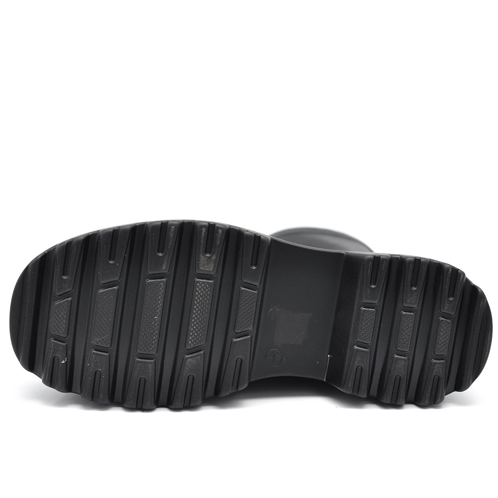 Scarpe Stivaletti Da Donna gambale sottile e morbido si adatta alla gamba Con Zeppa Plateau Platform HJ813