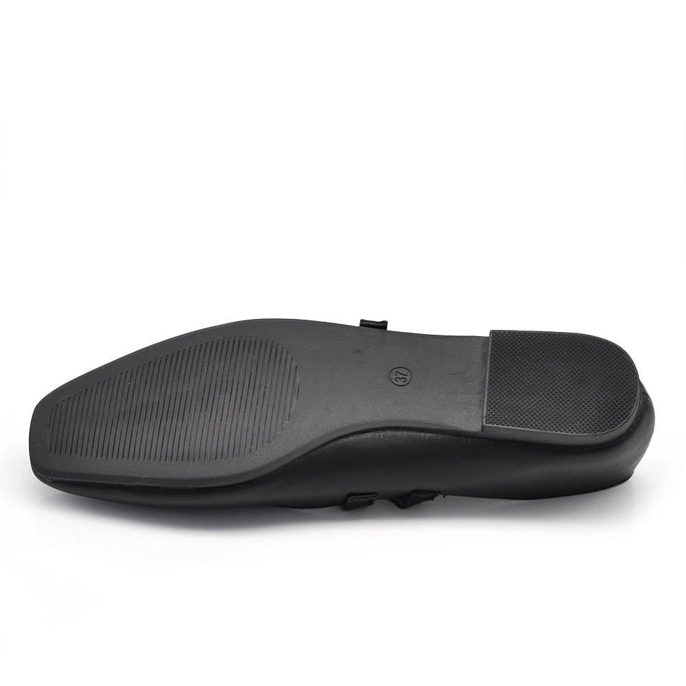 Ballerine A Punta Quadrata Friulane Scarpe Veneziane con Cinturino Da Donna Q2568