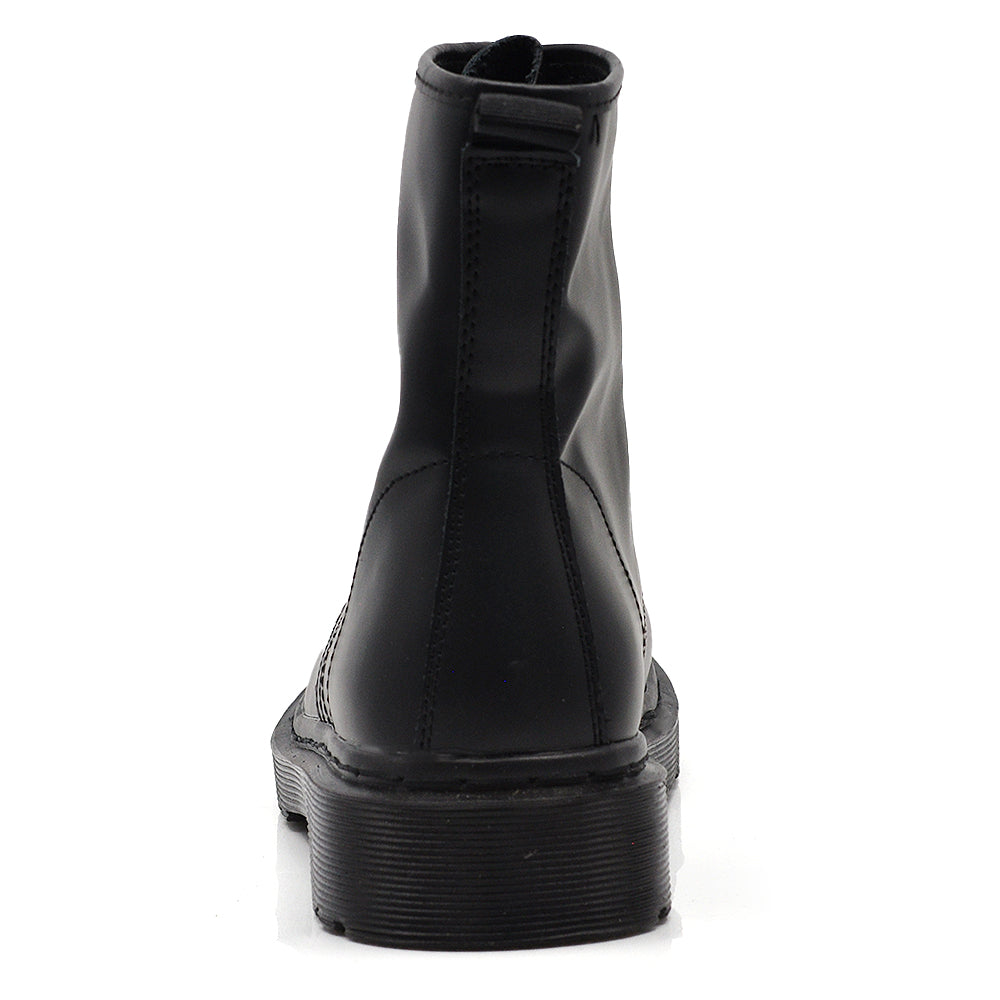 Stivali Stivaletti Anfibi combat boots Da Donna Con lacci Zip Cerniera MT88 nero maculato