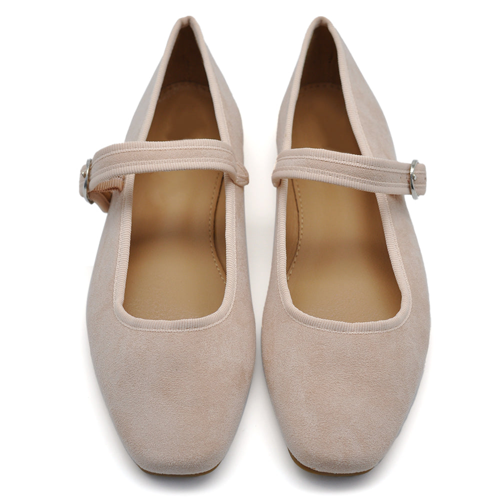 Ballerine Friulane Scarpe Veneziane con Cinturino Da Donna In Suede sintetico G70059