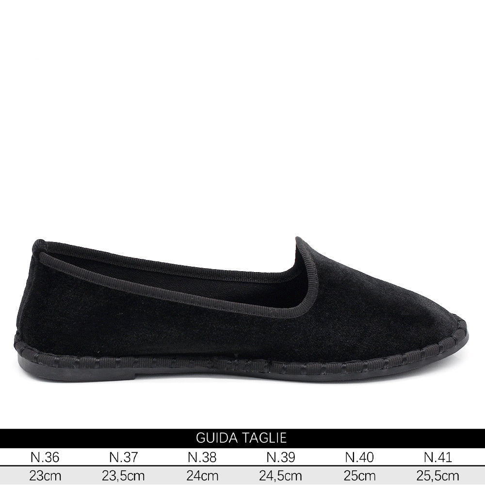 Scarpe Friulane Veneziane Donna in Velluto – Mocassini Eleganti Artigianali