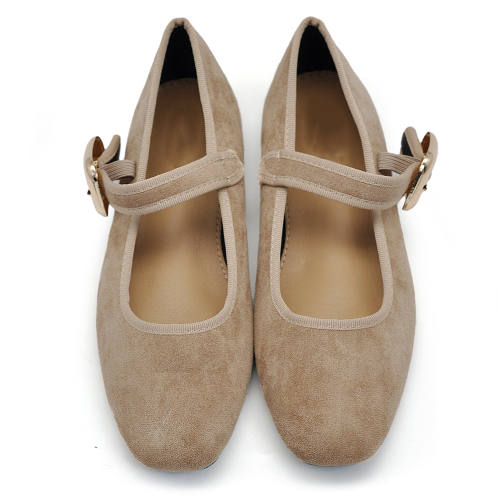 Ballerine Friulane Scarpe Veneziane con Cinturino Da Donna In Suede sintetico K263