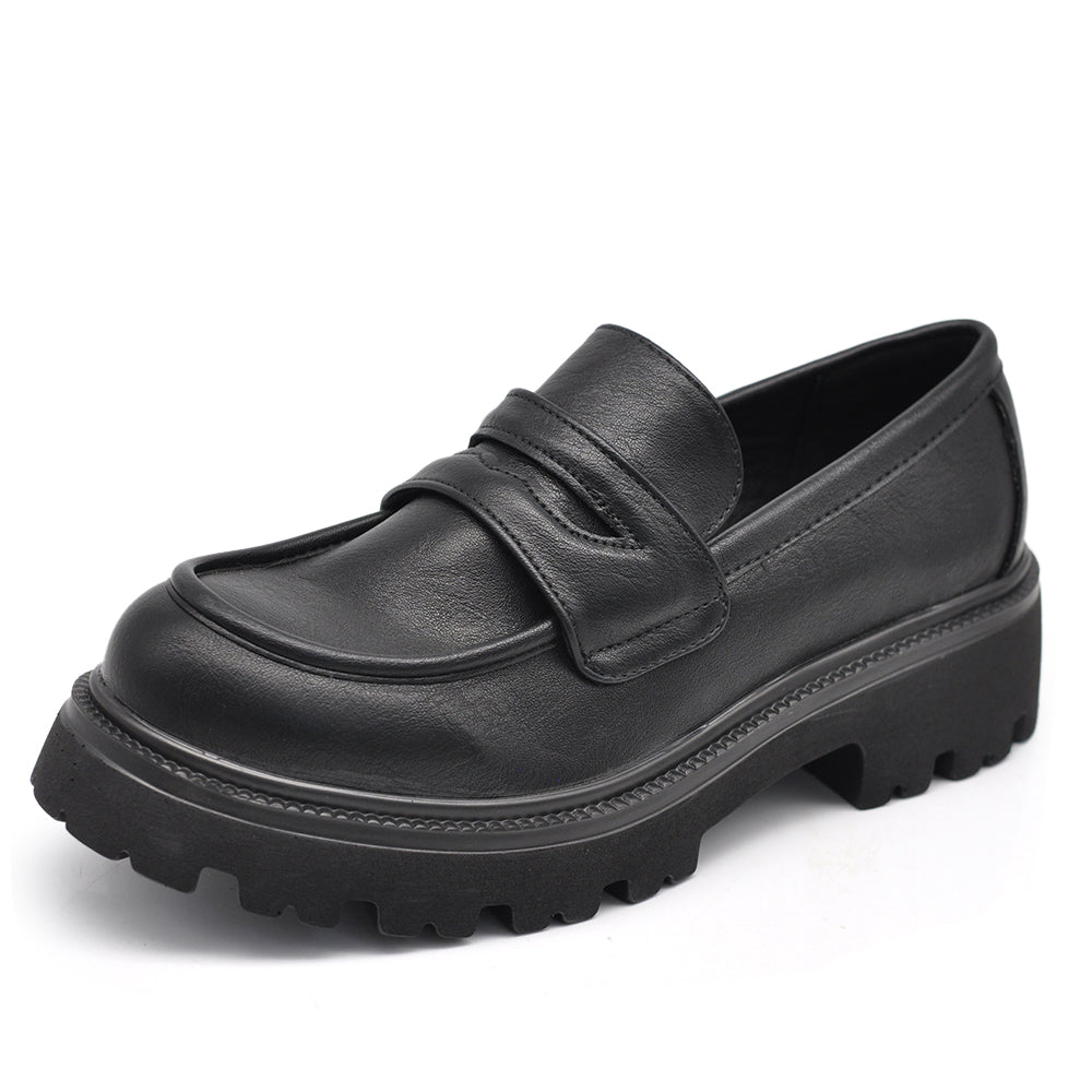 Scarpe Da Donna Mocassini Loafer Slip On Con Platform MP621