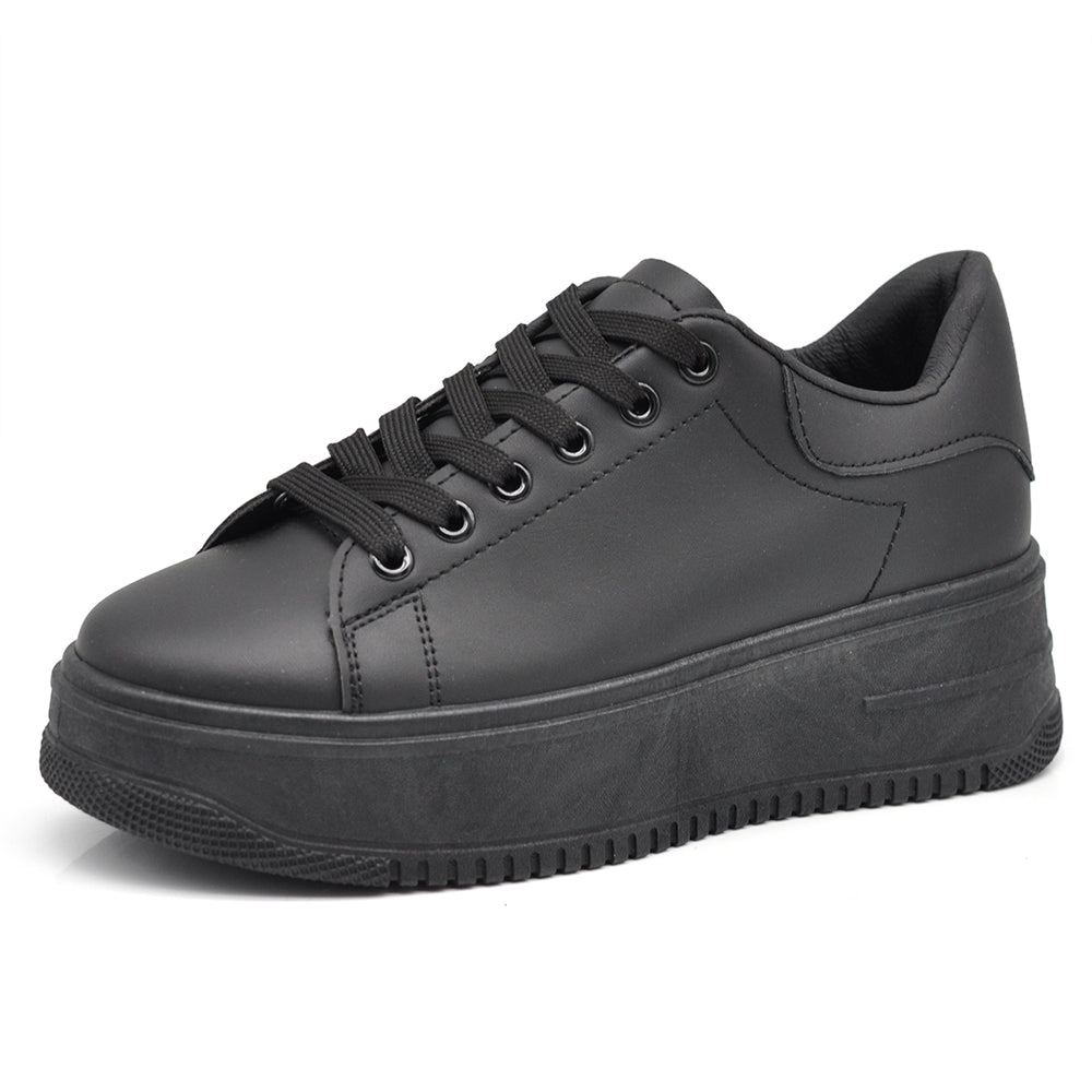 Scarpe Da Ginnastica Sportive Sneaker Bianche Donna Platform Zeppa Rialzo 677