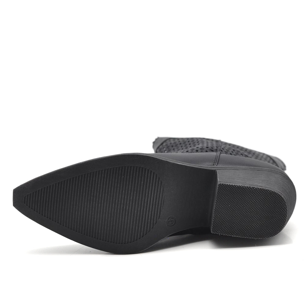 Stivali Stivaletti da Donna Camperos Texani Primaverili Traforati Tacco 6Y2200