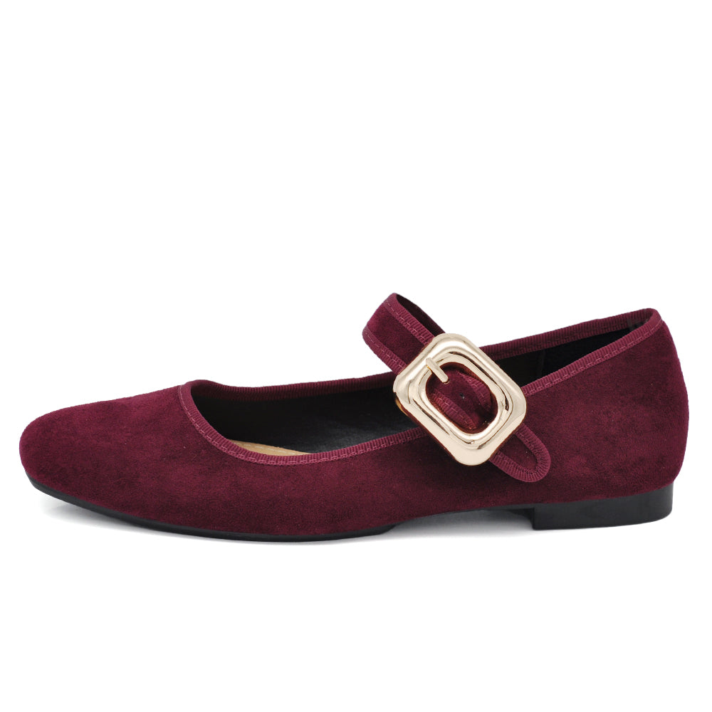 Ballerine Friulane Scarpe Veneziane con Cinturino Da Donna In Suede sintetico K263