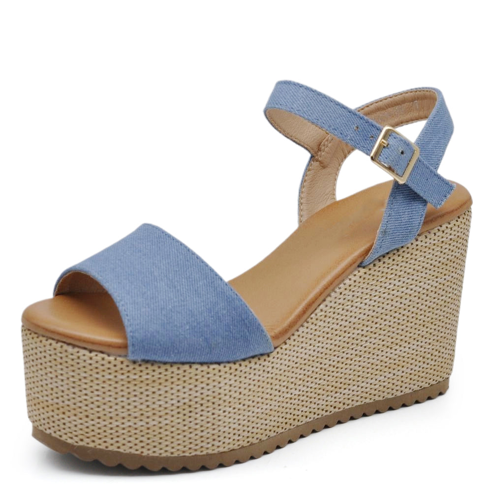 Sandali con Zeppa Donna Platform Eleganza e Comfort Estivo Z7479-09