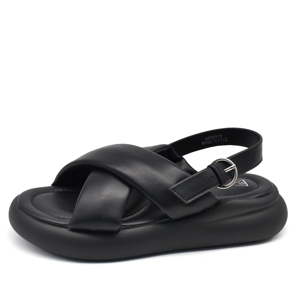 Scarpe Sandali Bassi Da Donna Con Platform Doppio Fondo Comodi e Alla Moda Fasce IncrocciateMP90018