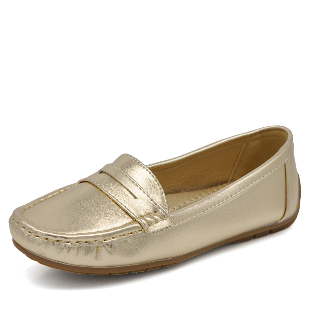 Scarpe Da Donna Mocassini Morbidi Camoscio Sintetico FT245 fucsia blu beige lilla verde