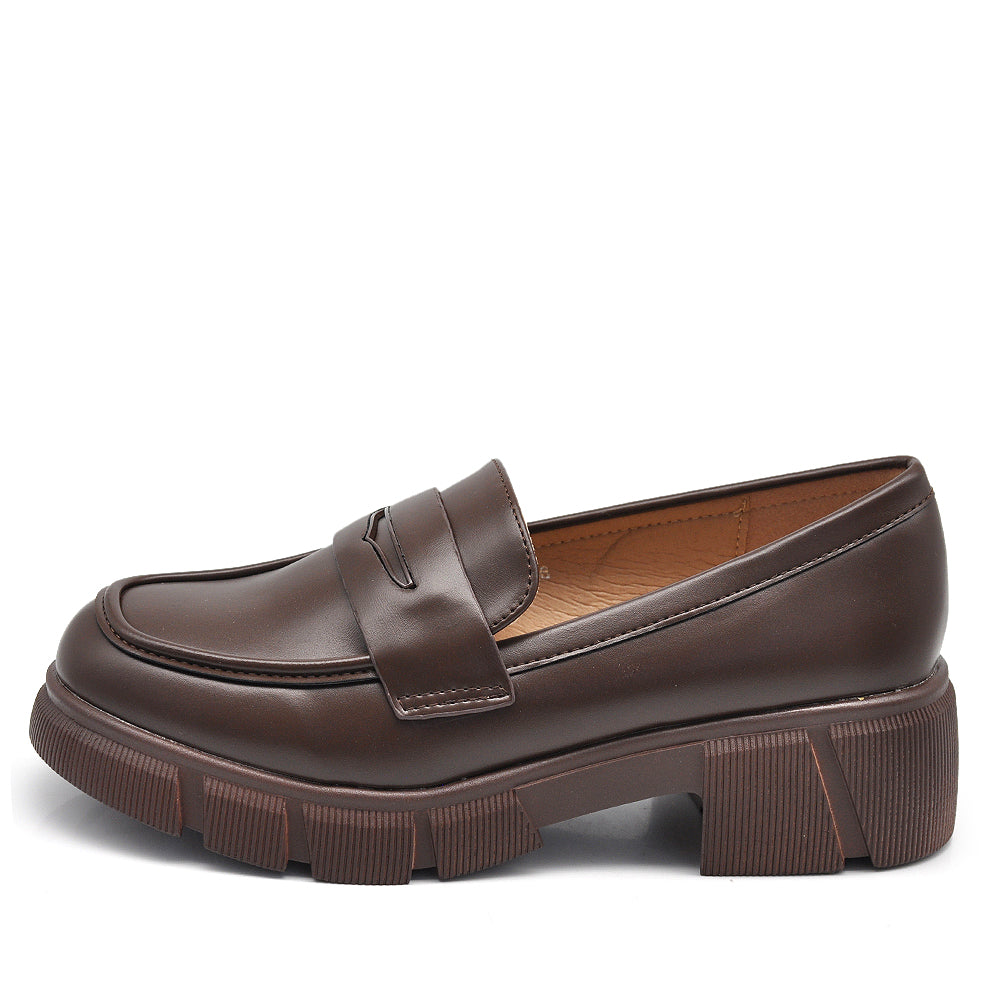 Scarpe Da Donna Mocassini Loafer Slip On Con Platform GH-810