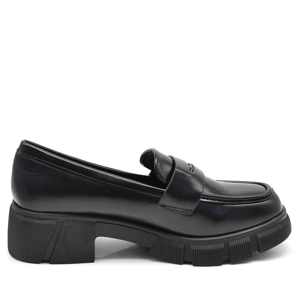 Scarpe Da Donna Mocassini Loafer Slip On Con Platform GH-810