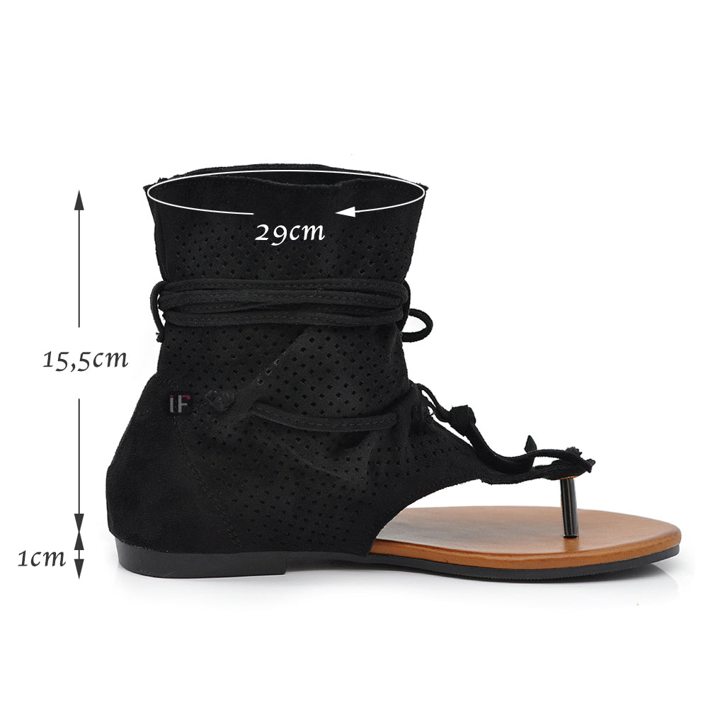 IF Fashion Sandali Indianini Infradito Frange Traforati Primavera/Estate GLY-103
