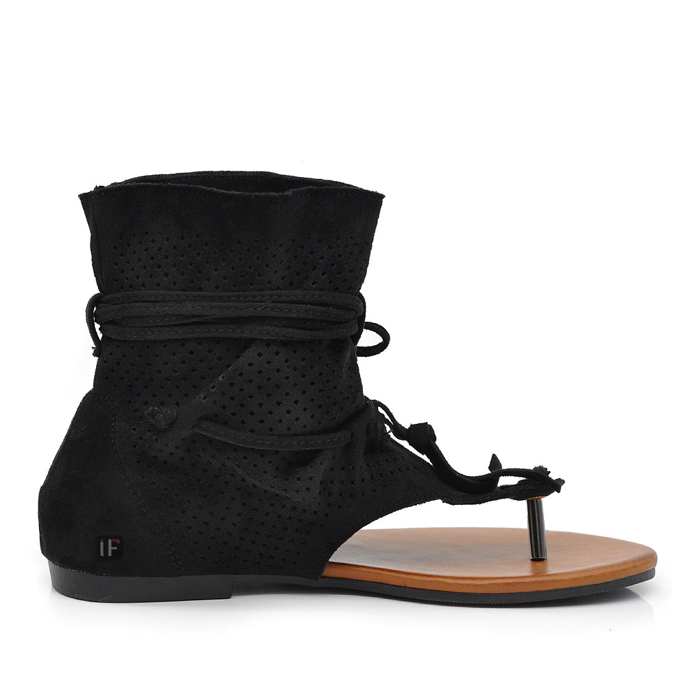 IF Fashion Sandali Indianini Infradito Frange Traforati Primavera/Estate GLY-103