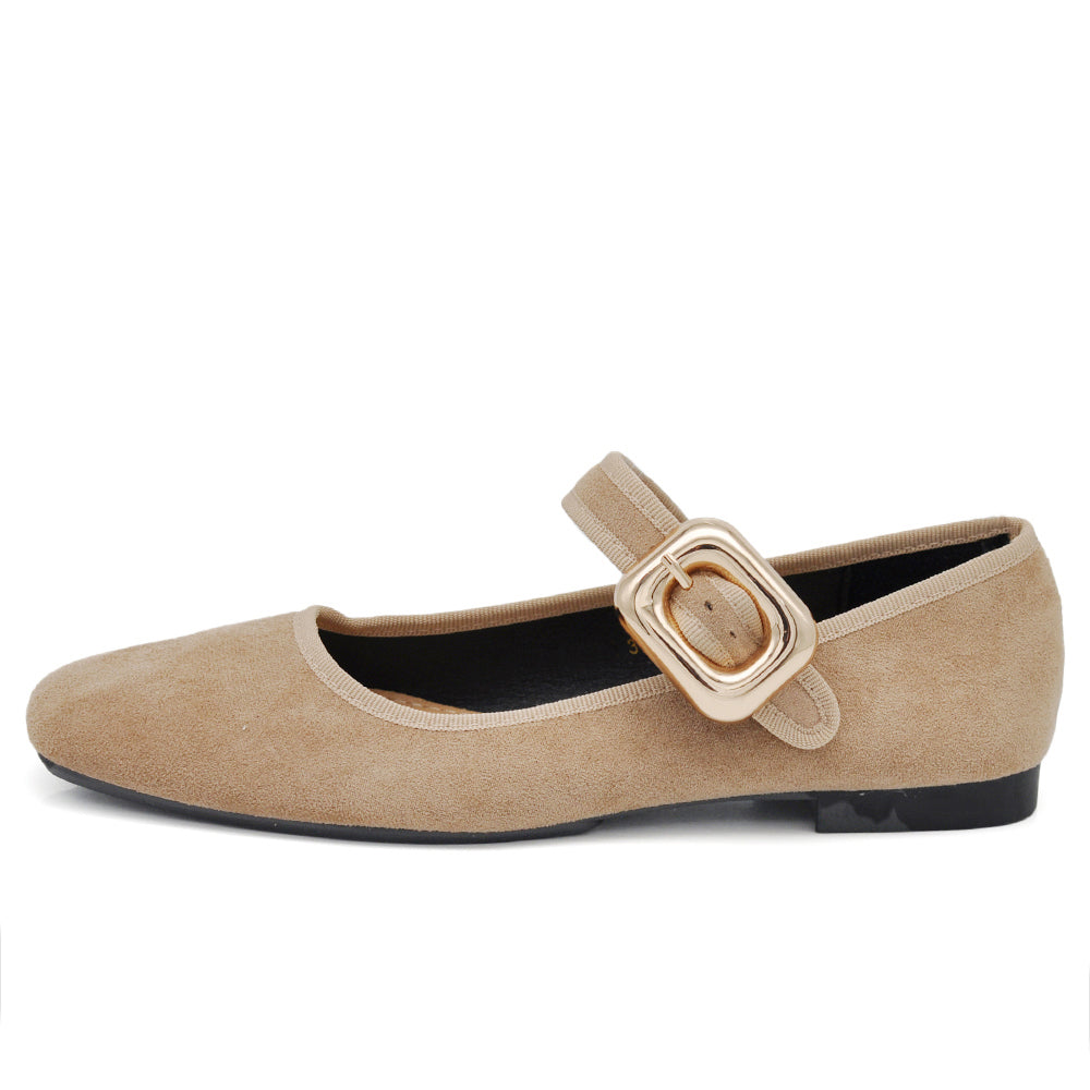 Ballerine Friulane Scarpe Veneziane con Cinturino Da Donna In Suede sintetico K263