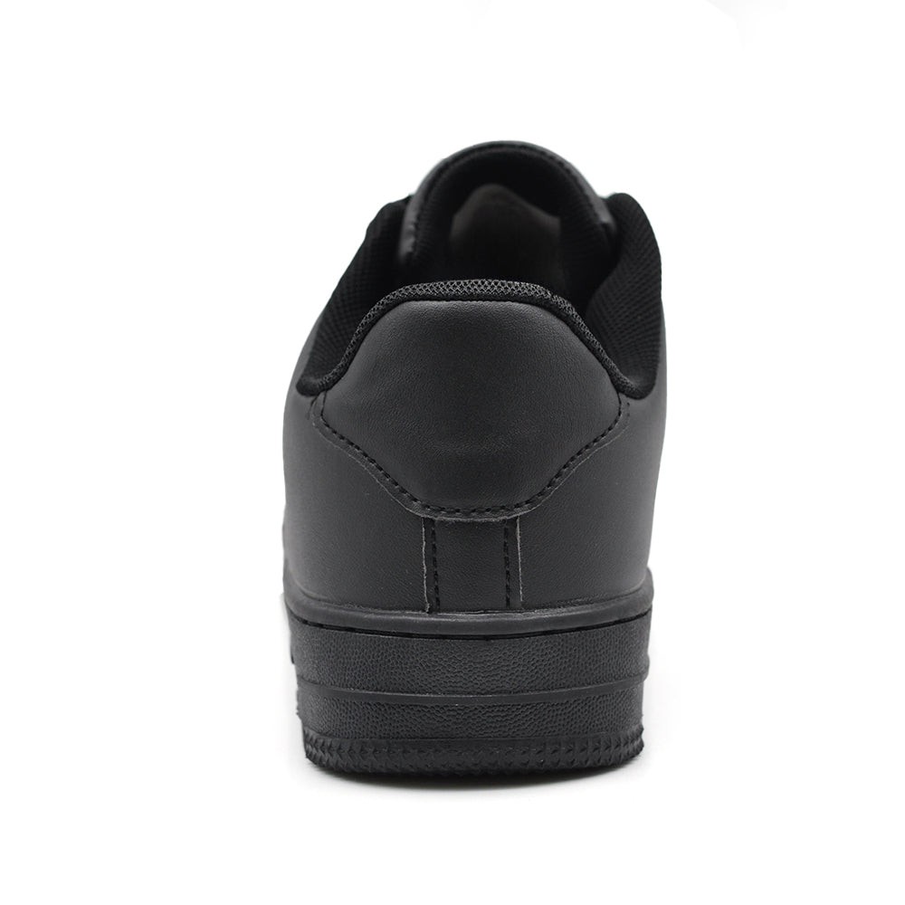 Sneakers Uomo Basse Casual Sportive con Lacci, Punta Traforata e Suola Spessa, Scarpe Urban Streetwear GRZ9926 nero bianco