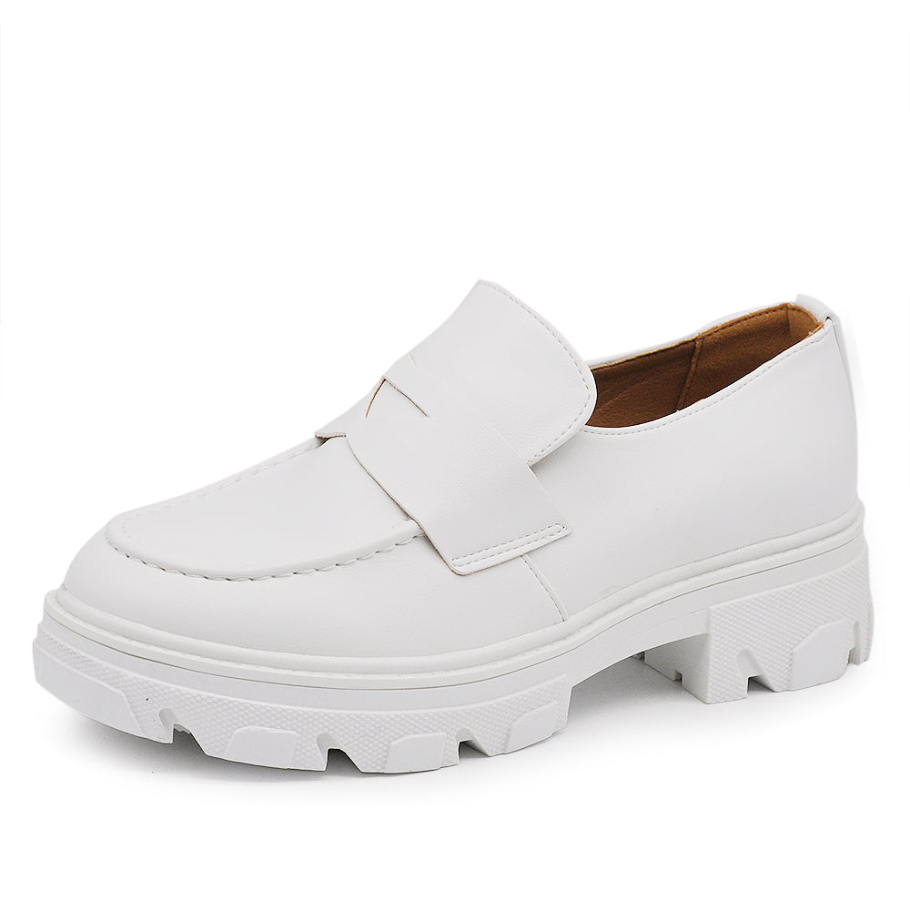 Scarpe Da Donna Mocassini Loafer Slip On Con Platform MP407