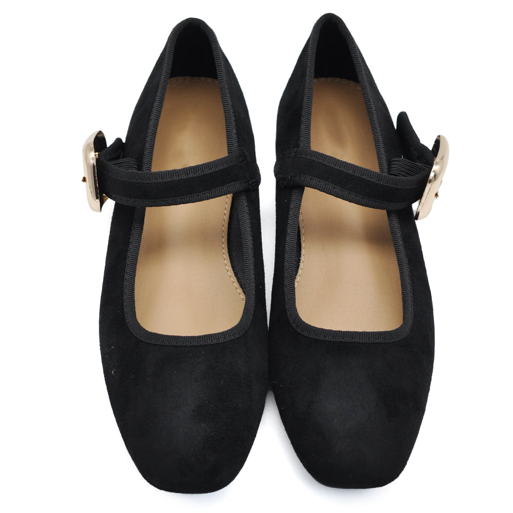 Ballerine Friulane Scarpe Veneziane con Cinturino Da Donna In Suede sintetico K263