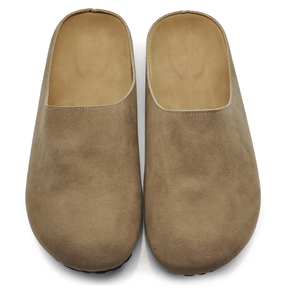 Ciabatte Mule Pantofole in Scamoscio Sintetico Comode con Suola Antiscivolo Stile Minimal AD-130